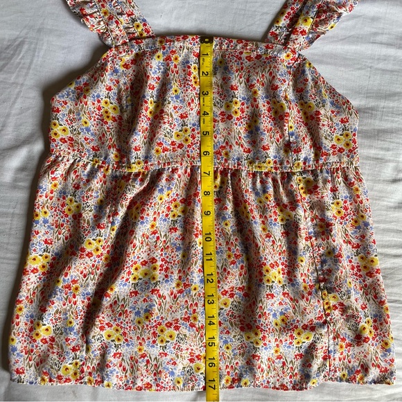 Ditsy Ruffle Strap Top - Picture 5 of 8